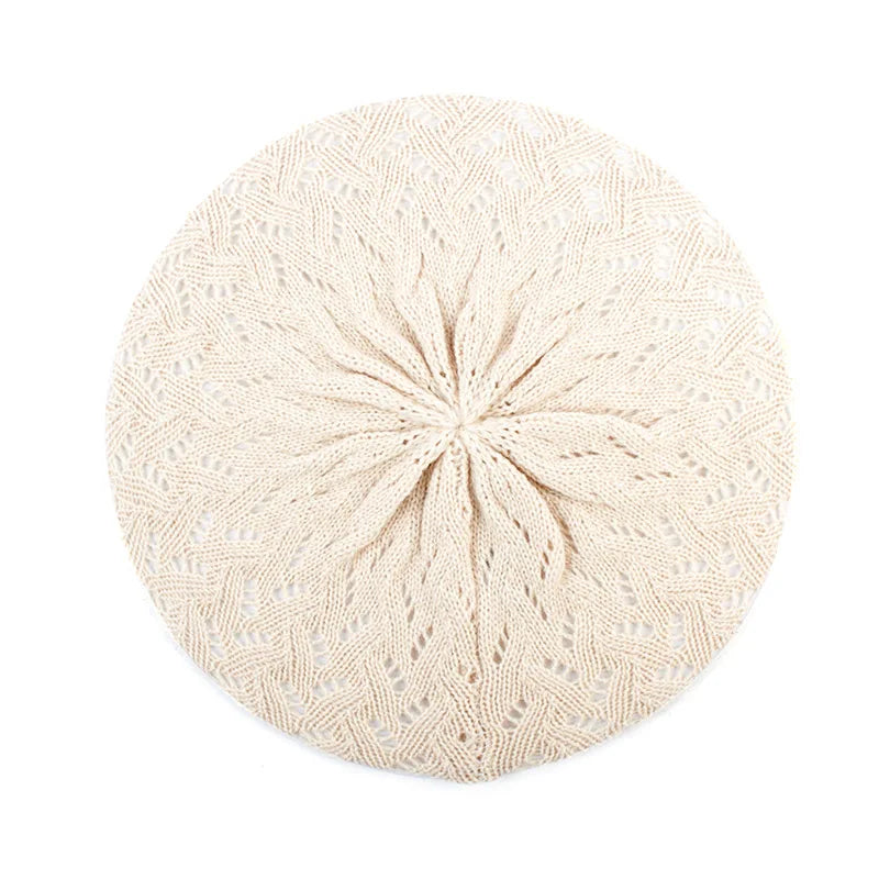 TEEK - Knit Beret Beanie Hat HAT theteekdotcom beige-1  