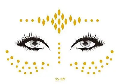 TEEK - Gold Face Waterproof Freckles Temporary Tattoos MAKEUP theteekdotcom TY829