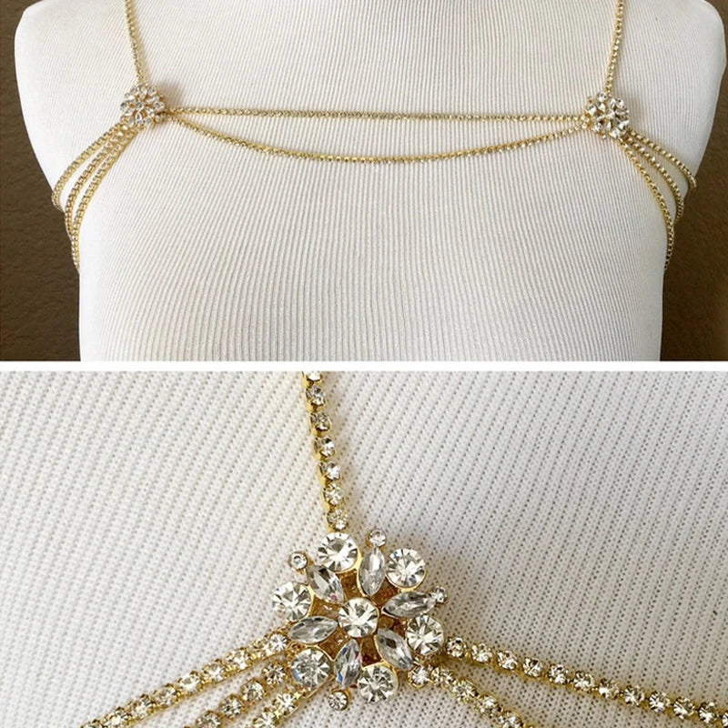 TEEK - Flower Shoulder Chain JEWELRY theteekdotcom