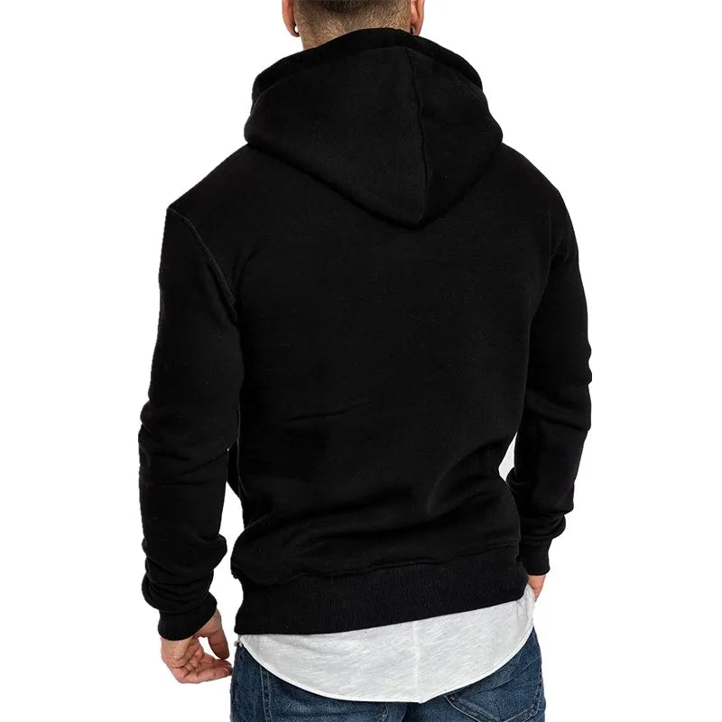 TEEK - Solid Mens Long Sleeve Essential Hoodies TOPS theteekdotcom   