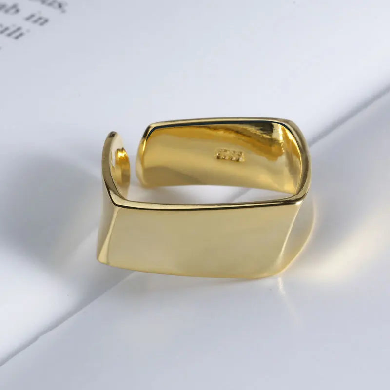 TEEK - Gold or Silver Color Minimalist Ring JEWELRY theteekdotcom S  