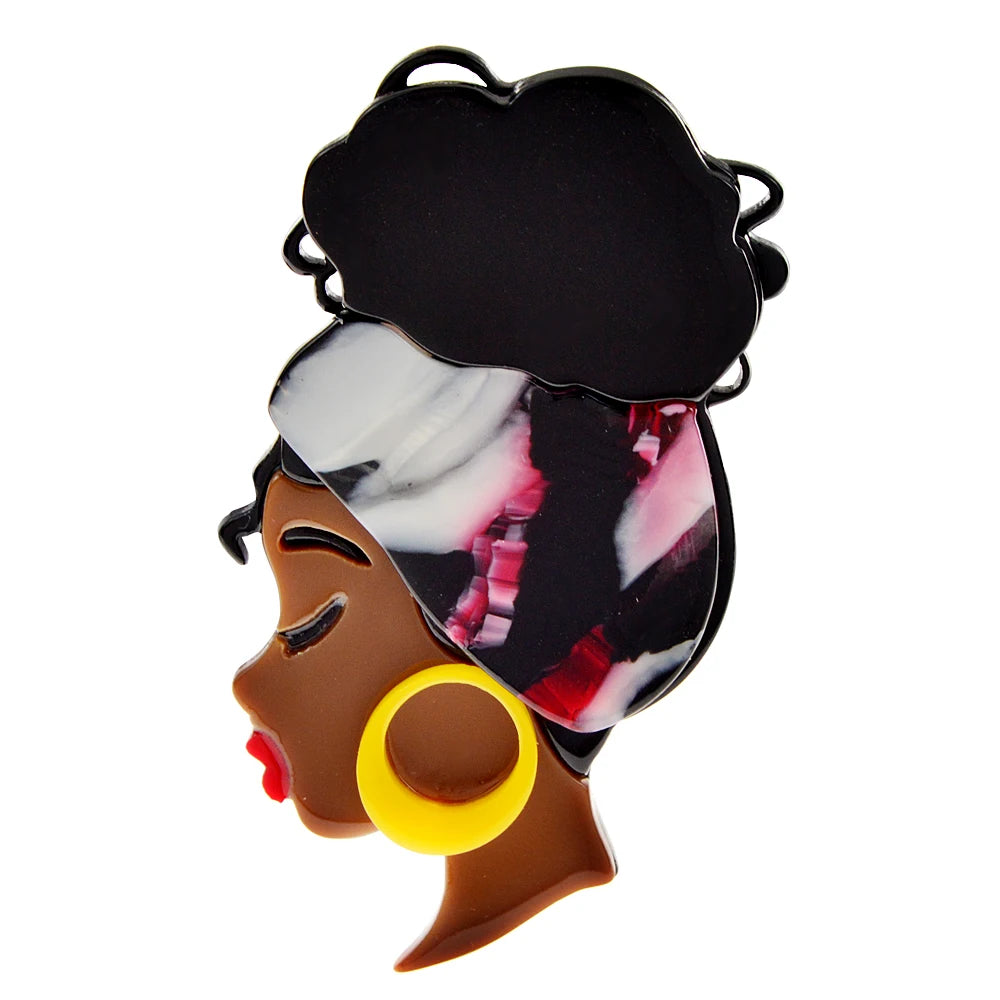 TEEK - Updo Beauty Sista Women Brooch JEWELRY theteekdotcom pink
