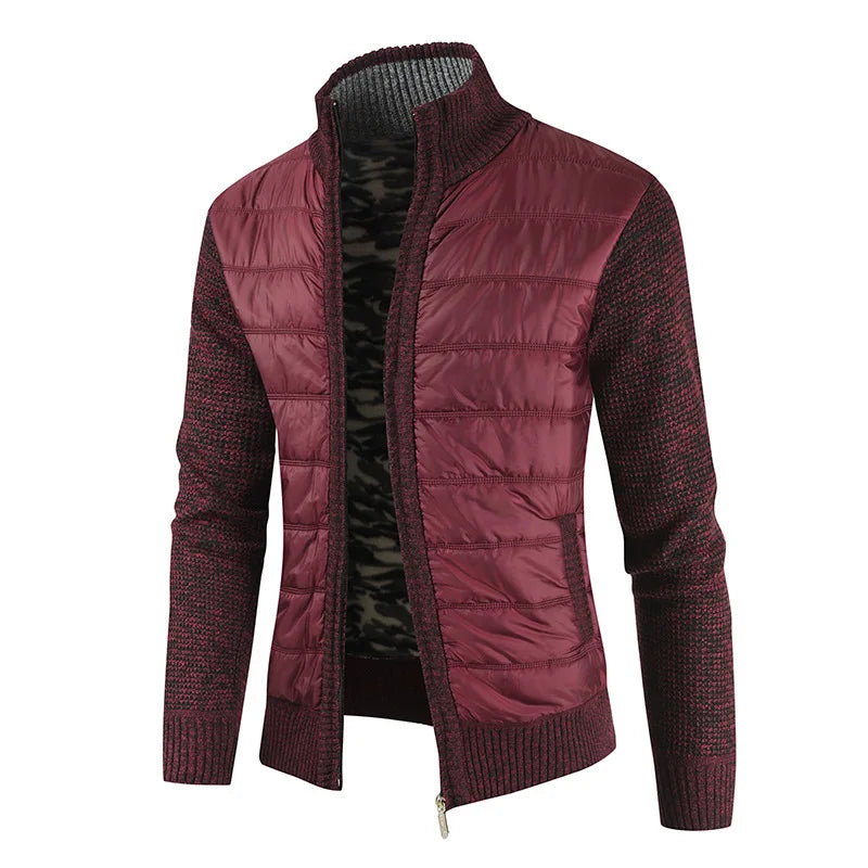 TEEK - Thick Fleece Knitwear Sweater Jacket JACKET theteekdotcom Red US XS | Tag M 