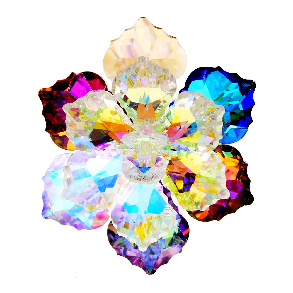 TEEK - Shining Crystal Flower Brooch JEWELRY theteekdotcom mix