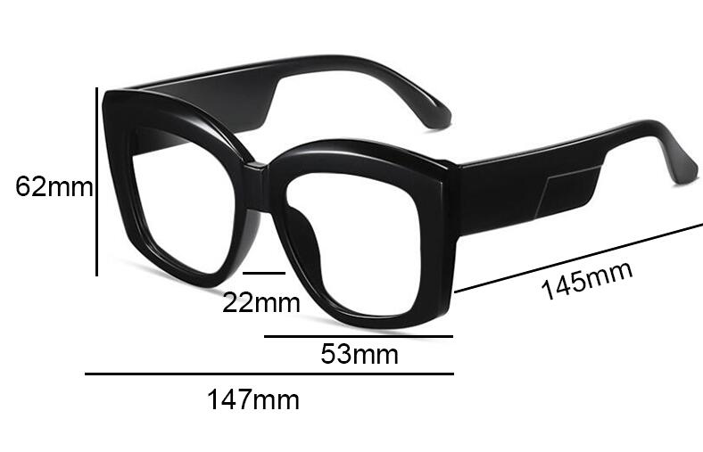 TEEK - Oversized Blue Light Blocking Reading Eyeglasses EYEGLASSES theteekdotcom   