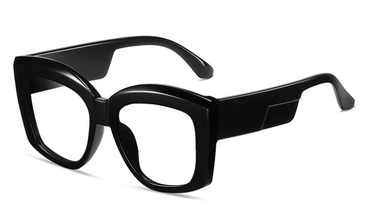 TEEK - Oversized Blue Light Blocking Reading Eyeglasses EYEGLASSES theteekdotcom black clear Anti Blue Light 0 
