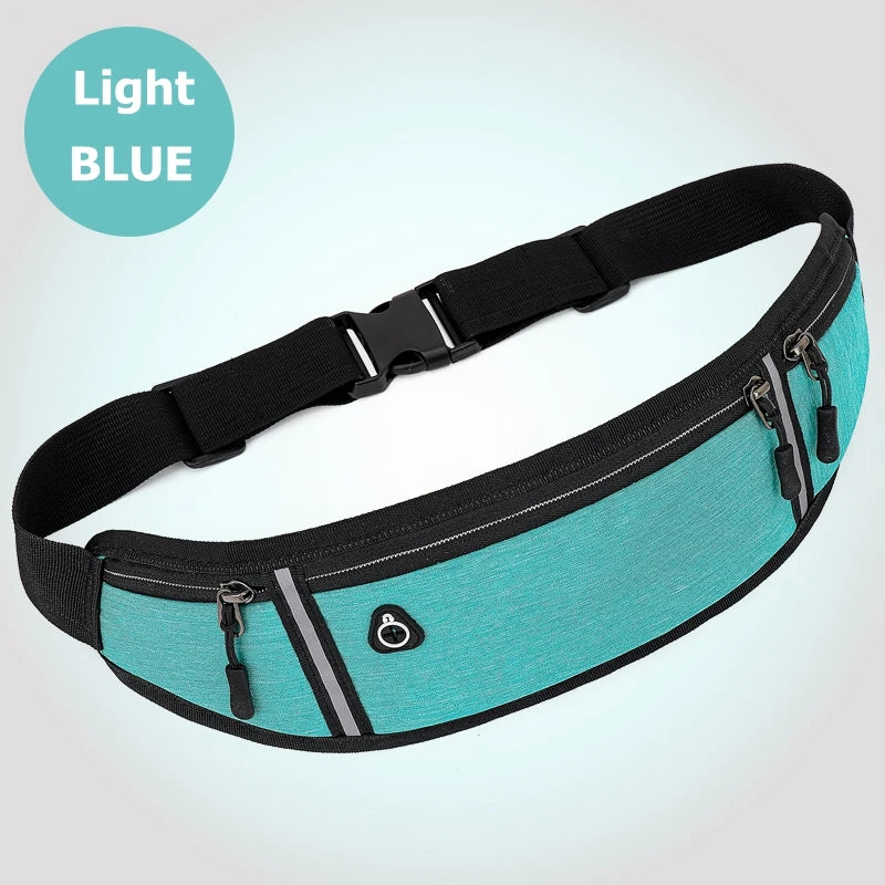 TEEK - Waist Sports Belt Pouch BAG theteekdotcom Light blue  