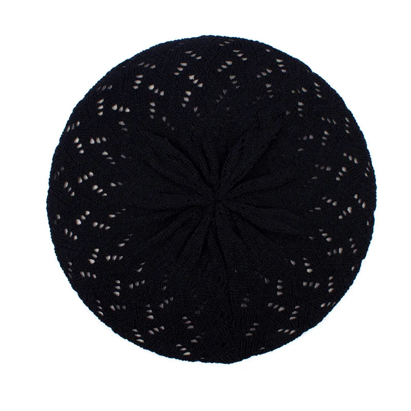 TEEK - Knit Beret Beanie Hat HAT theteekdotcom black-2  