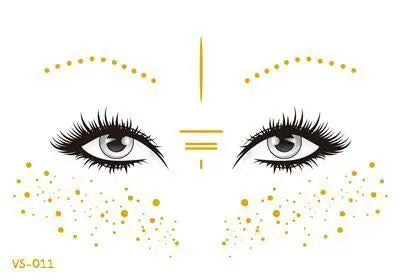 TEEK - Gold Face Waterproof Freckles Temporary Tattoos MAKEUP theteekdotcom TY813