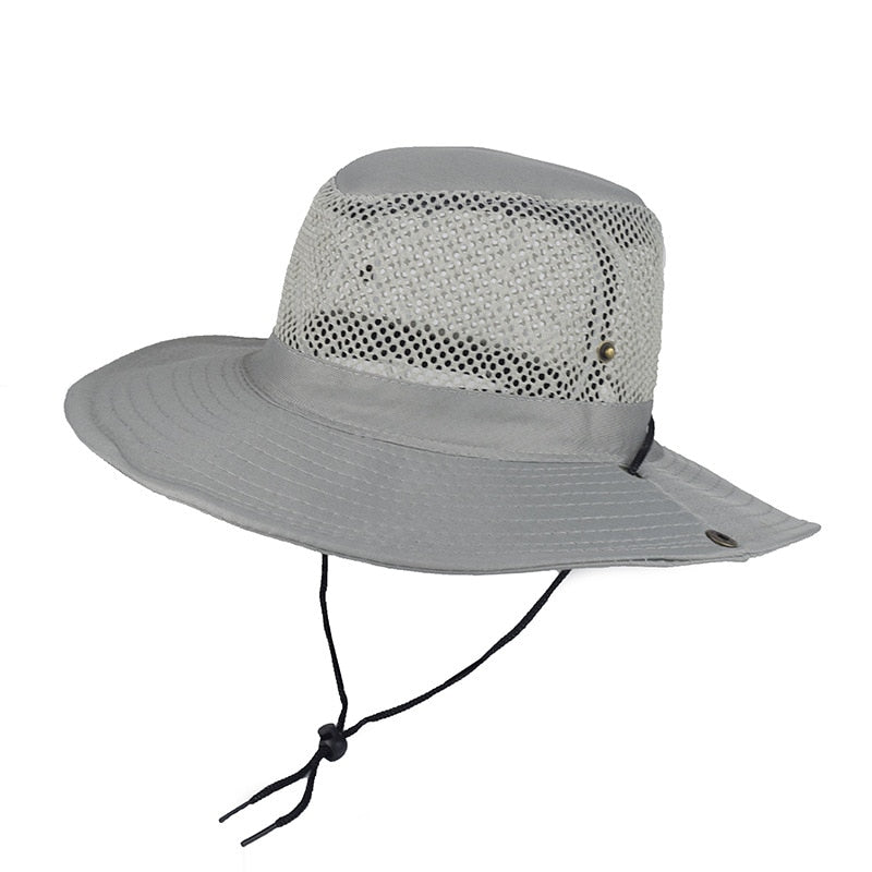 TEEK - Breathable Mesh Top Bucket Hat HAT theteekdotcom Gray 56-60cm/22-23.6in 