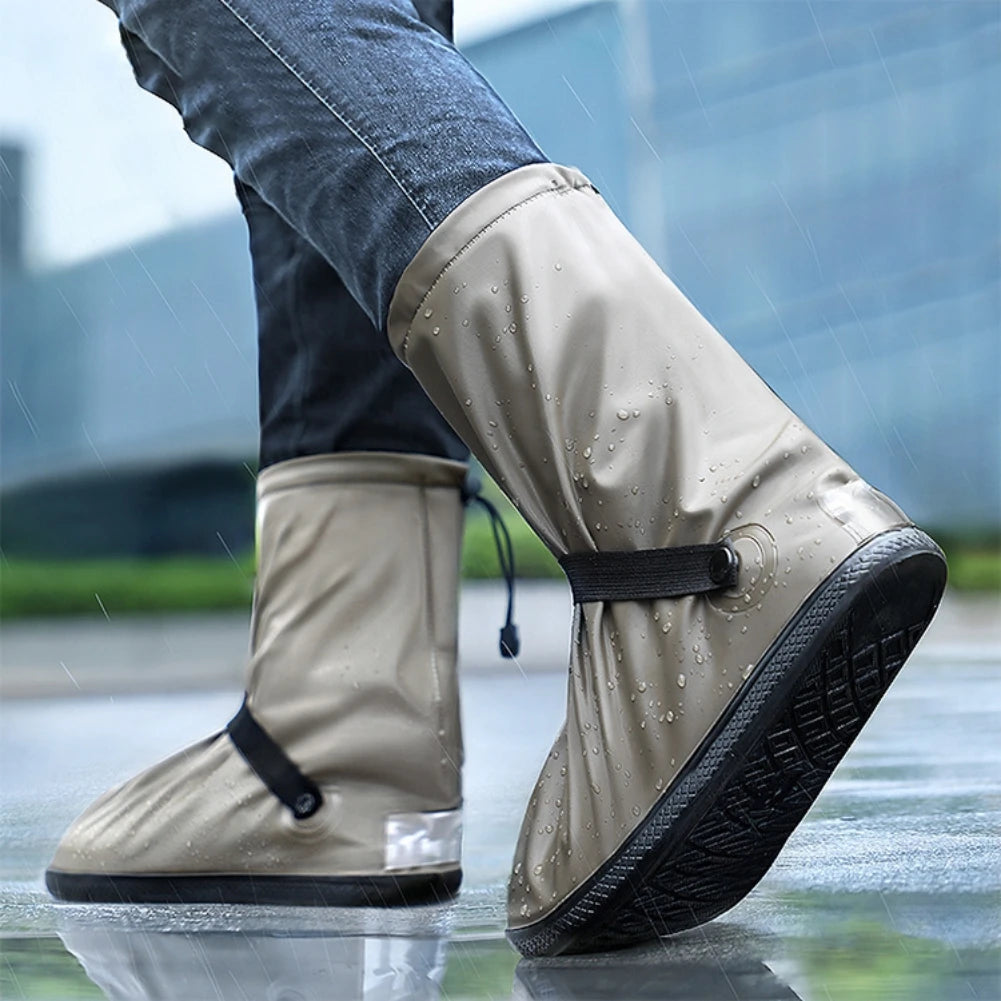 TEEK - Waterproof Reusable Rain Boot Shoe Covers SHOES theteekdotcom Brown S 