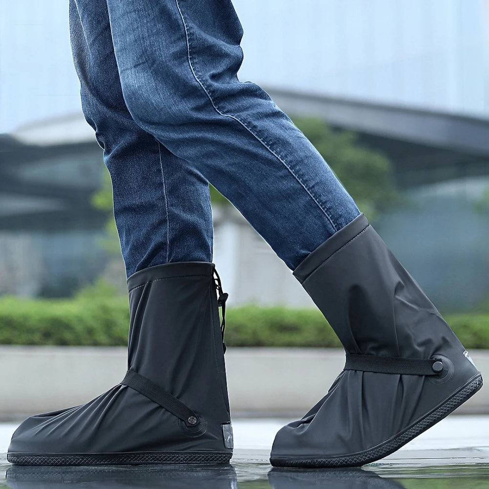 TEEK - Waterproof Reusable Rain Boot Shoe Covers SHOES theteekdotcom black S 