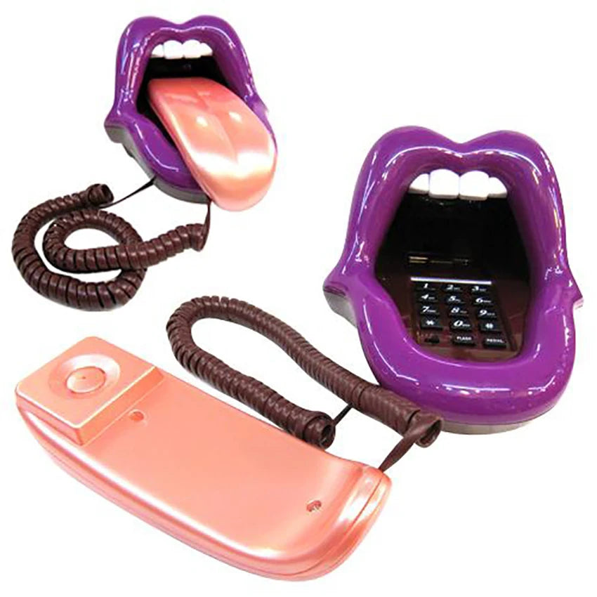 TEEK - Tongue Stretching Mouth Corded Phone HOME DECOR theteekdotcom Purple