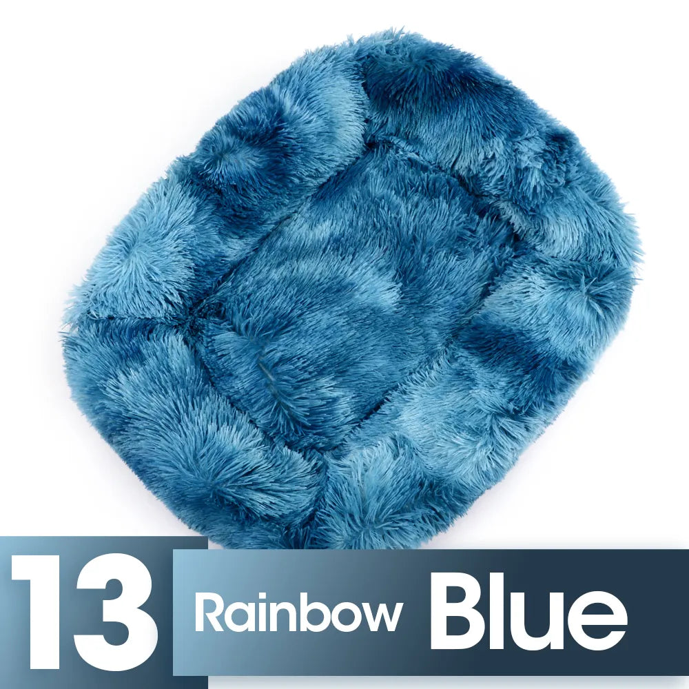TEEK - Square Cat House Bed PET SUPPLIES theteekdotcom Rainbow Blue S  43x35x20cm 