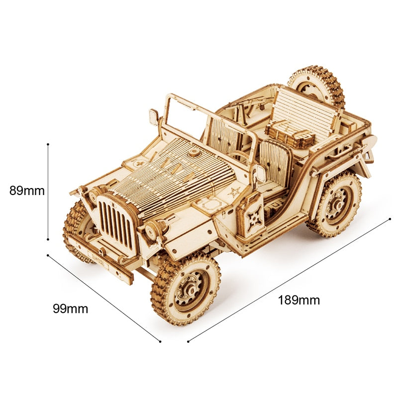 TEEK - Wooden Mechanical Vehicle 3D Puzzle DIY Kits HOME DECOR theteekdotcom   