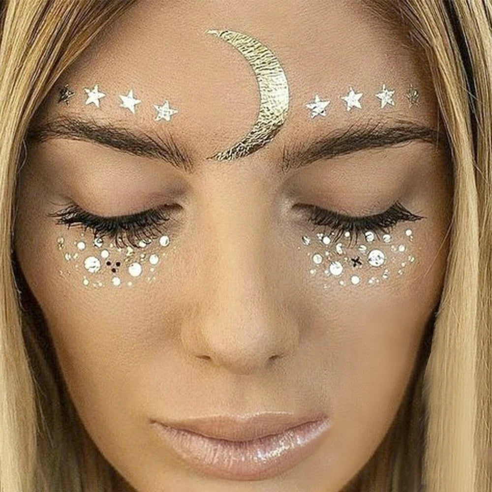 TEEK - Gold Face Waterproof Freckles Temporary Tattoos MAKEUP theteekdotcom
