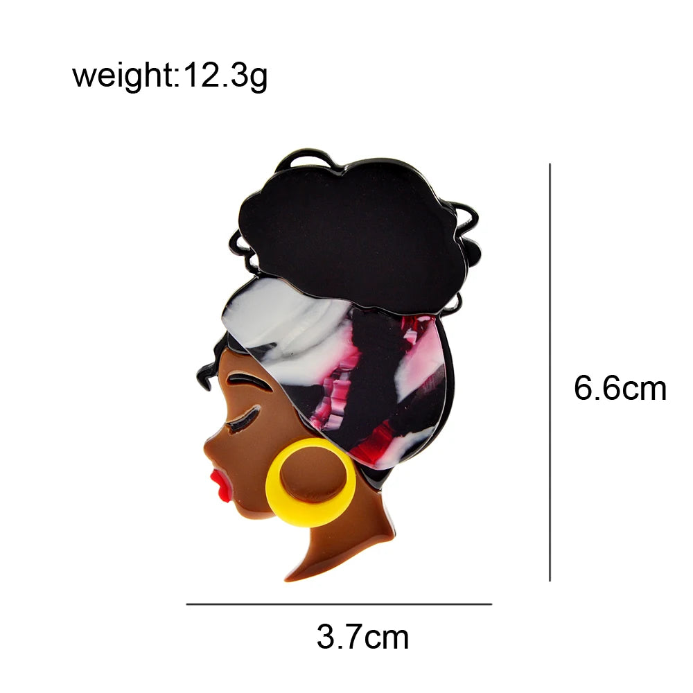 TEEK - Updo Beauty Sista Women Brooch JEWELRY theteekdotcom