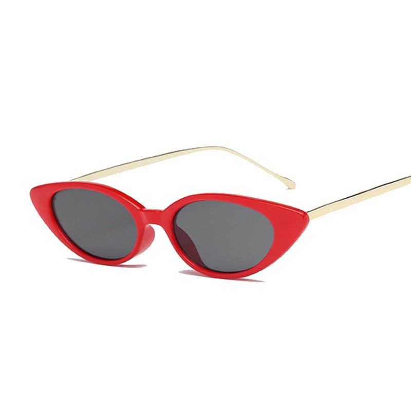 TEEK - Retro Point Vintage Sunglasses EYEGLASSES theteekdotcom Red Gray  