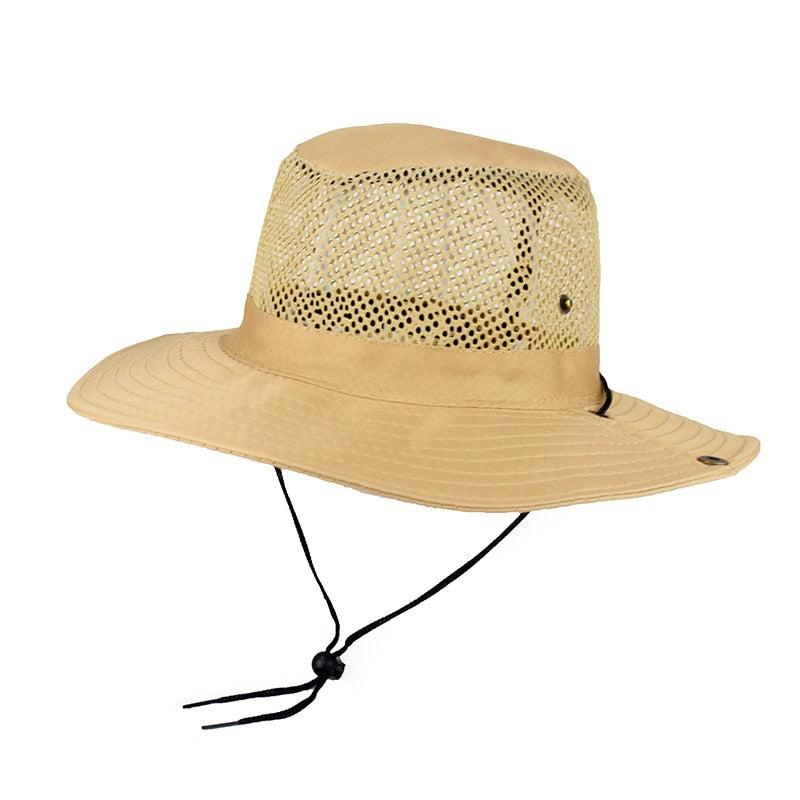 TEEK - Breathable Mesh Top Bucket Hat HAT theteekdotcom Khaki 56-60cm/22-23.6in 