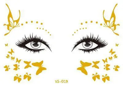 TEEK - Gold Face Waterproof Freckles Temporary Tattoos MAKEUP theteekdotcom TY822