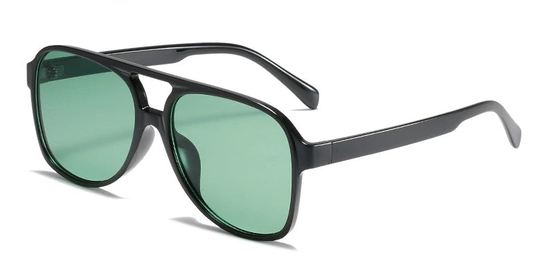 TEEK - Pilot Fox Sunglasses EYEGLASSES theteekdotcom Black Green  