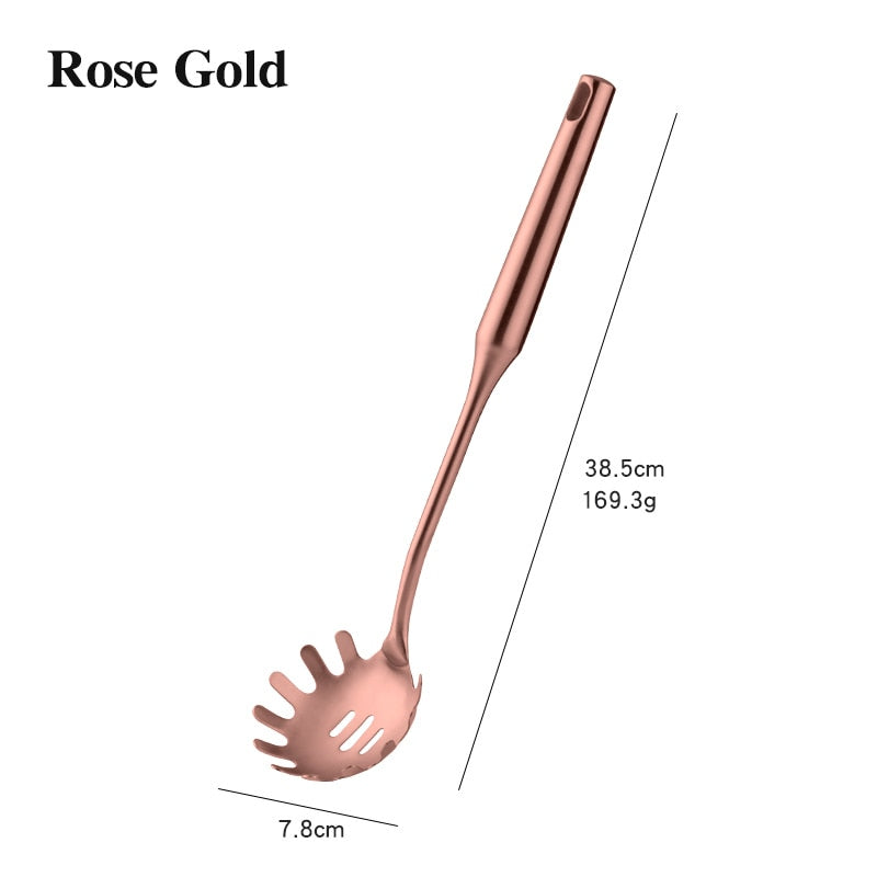TEEK -  Rose Gold Stainless Steel Cooking Tools HOME DECOR theteekdotcom 1Pc B  