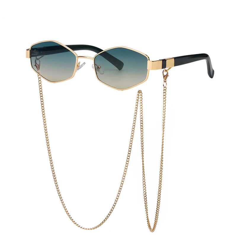 TEEK - Hello Hexagon Sunglasses EYEGLASSES theteekdotcom Green Yellow