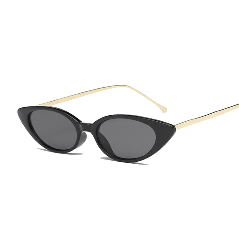 TEEK - Retro Point Vintage Sunglasses EYEGLASSES theteekdotcom Black Gray  