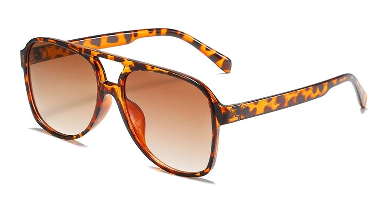 TEEK - Pilot Fox Sunglasses EYEGLASSES theteekdotcom Leopard Tea  