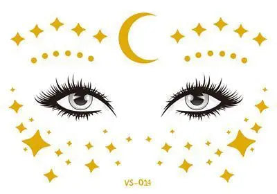 TEEK - Gold Face Waterproof Freckles Temporary Tattoos MAKEUP theteekdotcom TY816