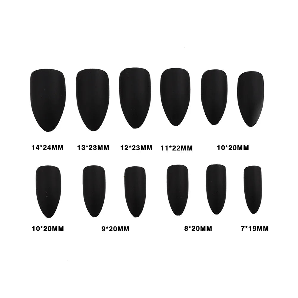 TEEK - 24pcs Shiny and Matte False Nails NAIL ART theteekdotcom   