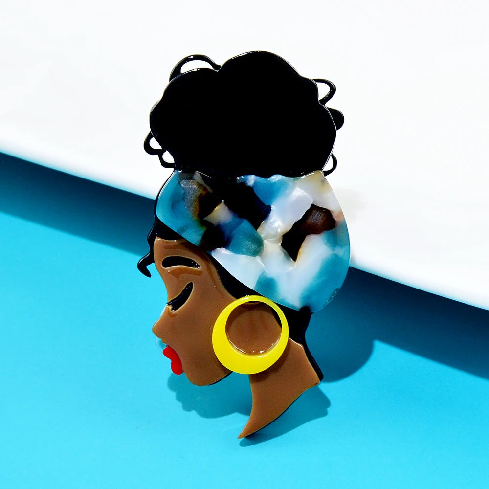 TEEK - Updo Beauty Sista Women Brooch JEWELRY theteekdotcom