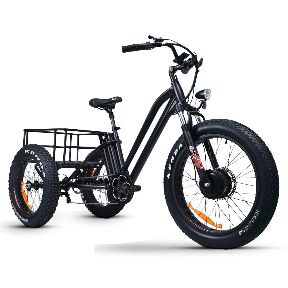 TEEK - Electric Fat Tire 48V 1000W Three-Wheeled Bike TRANSPORTATION theteekdotcom   