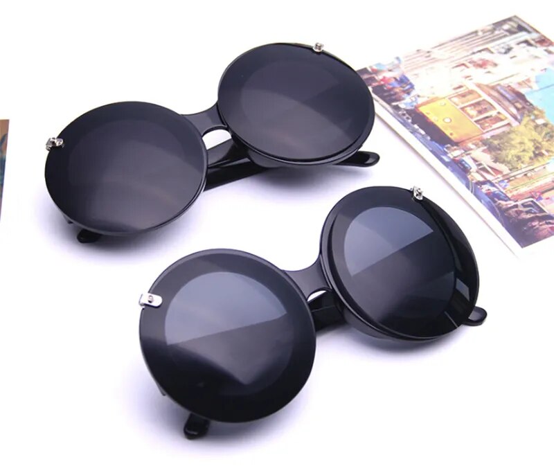 TEEK - Chic Flip Circle Sunglasses EYEGLASSES theteekdotcom   