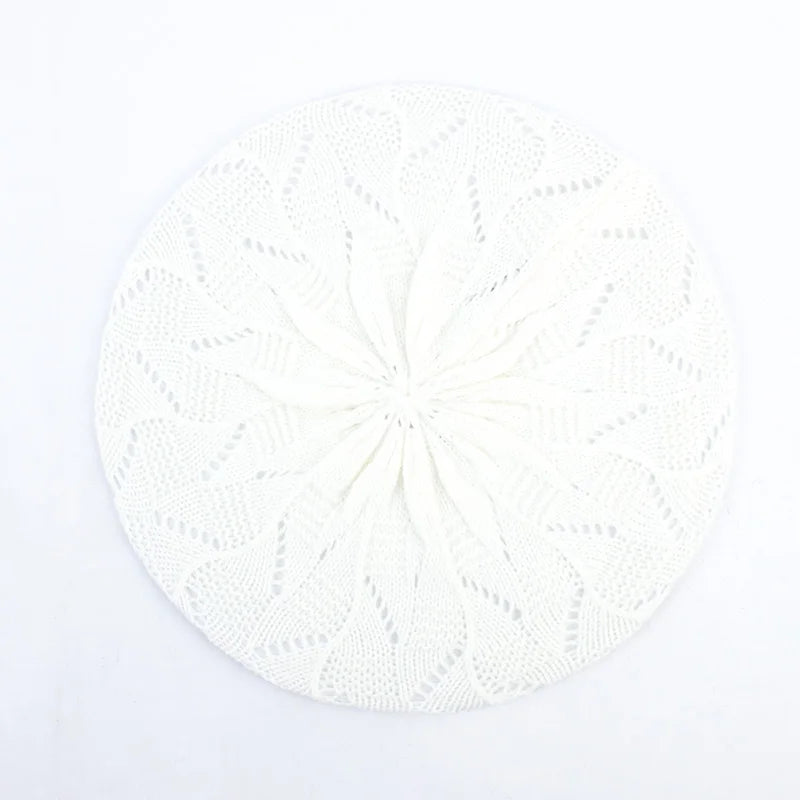 TEEK - Knit Beret Beanie Hat HAT theteekdotcom white-2  