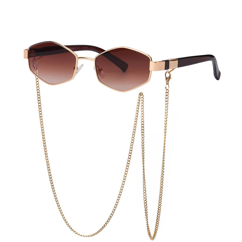 TEEK - Hello Hexagon Sunglasses EYEGLASSES theteekdotcom Brown