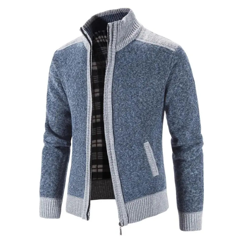 TEEK - Mens Patchwork Knitted Sweater Jacket JACKET theteekdotcom   