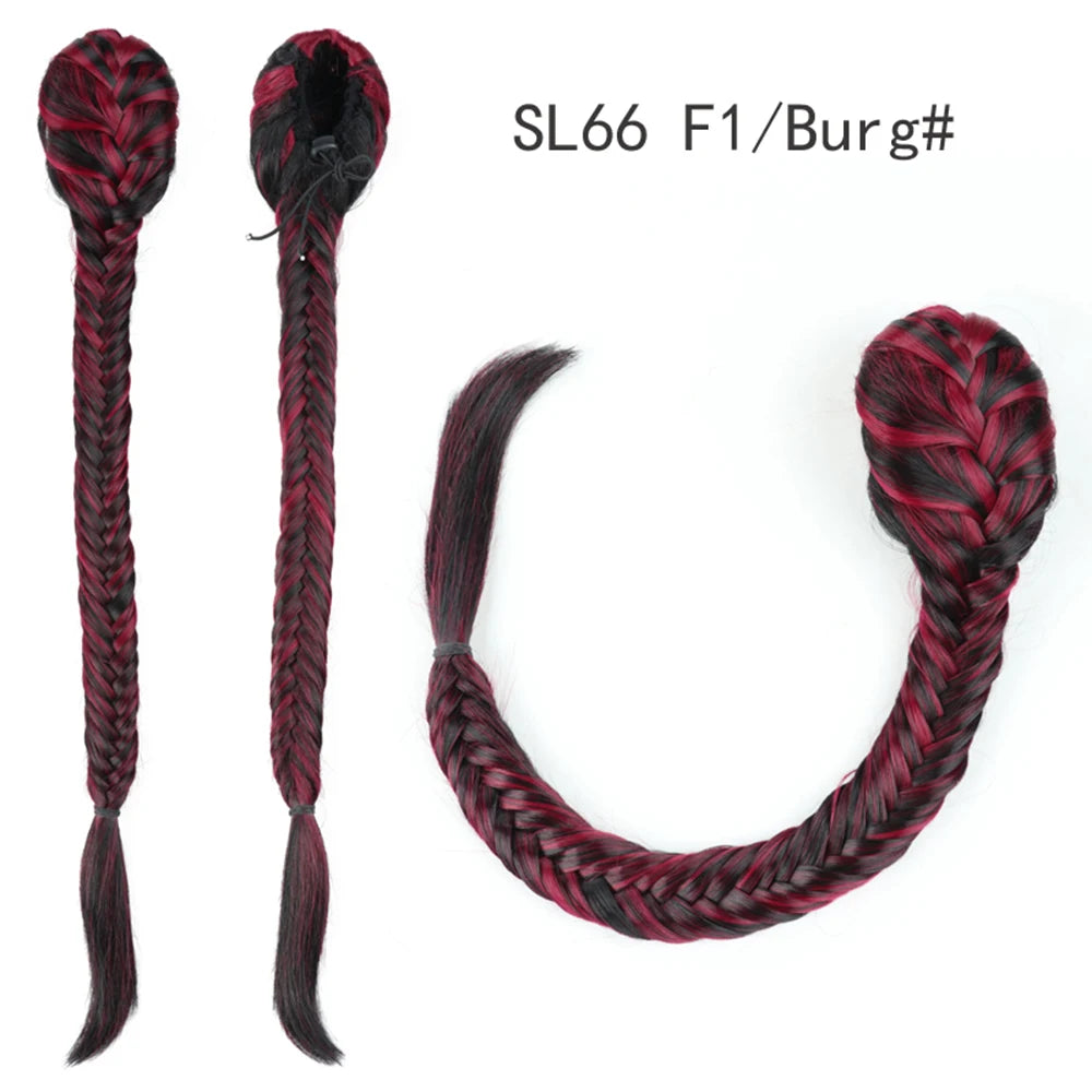 TEEK - 20 Inch Long Braided Synthetic PonytailHair Extension HAIR theteekdotcom