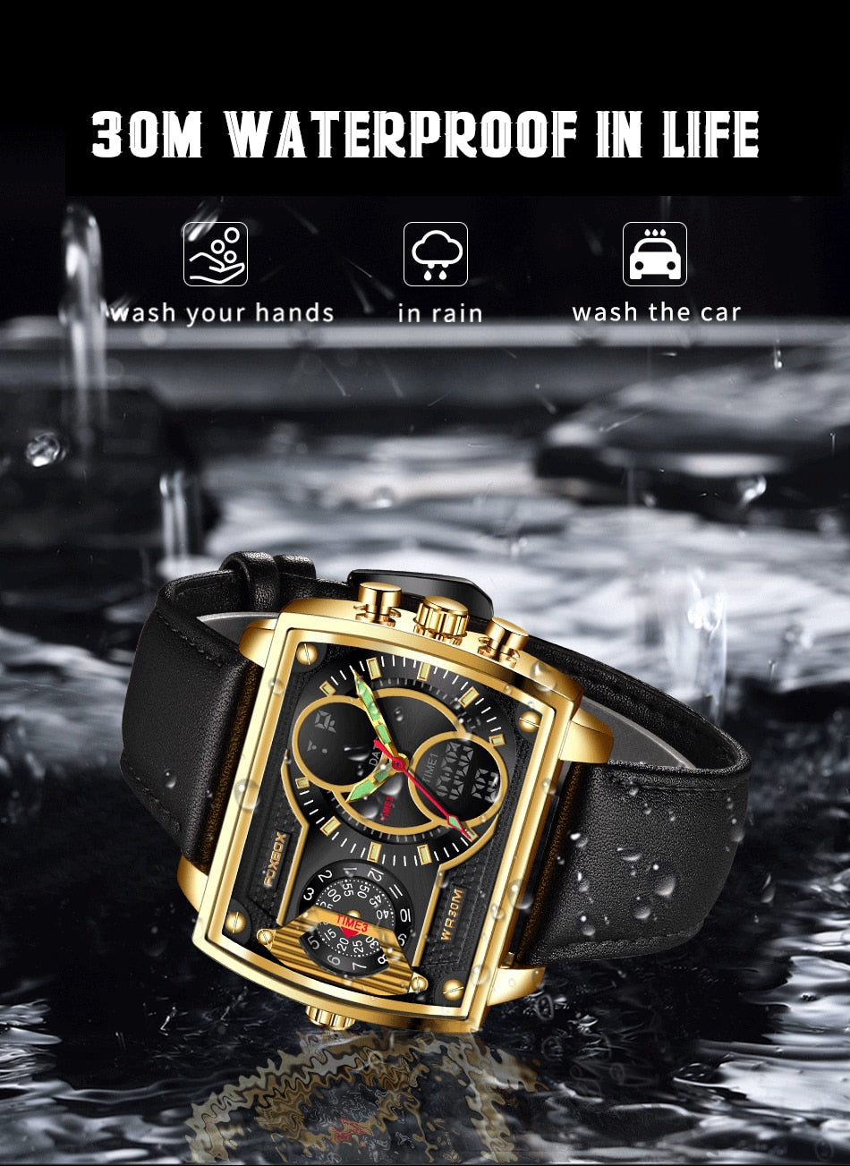 TEEK - Masculine Quartz Horizontal Wristwatch WATCH theteekdotcom   