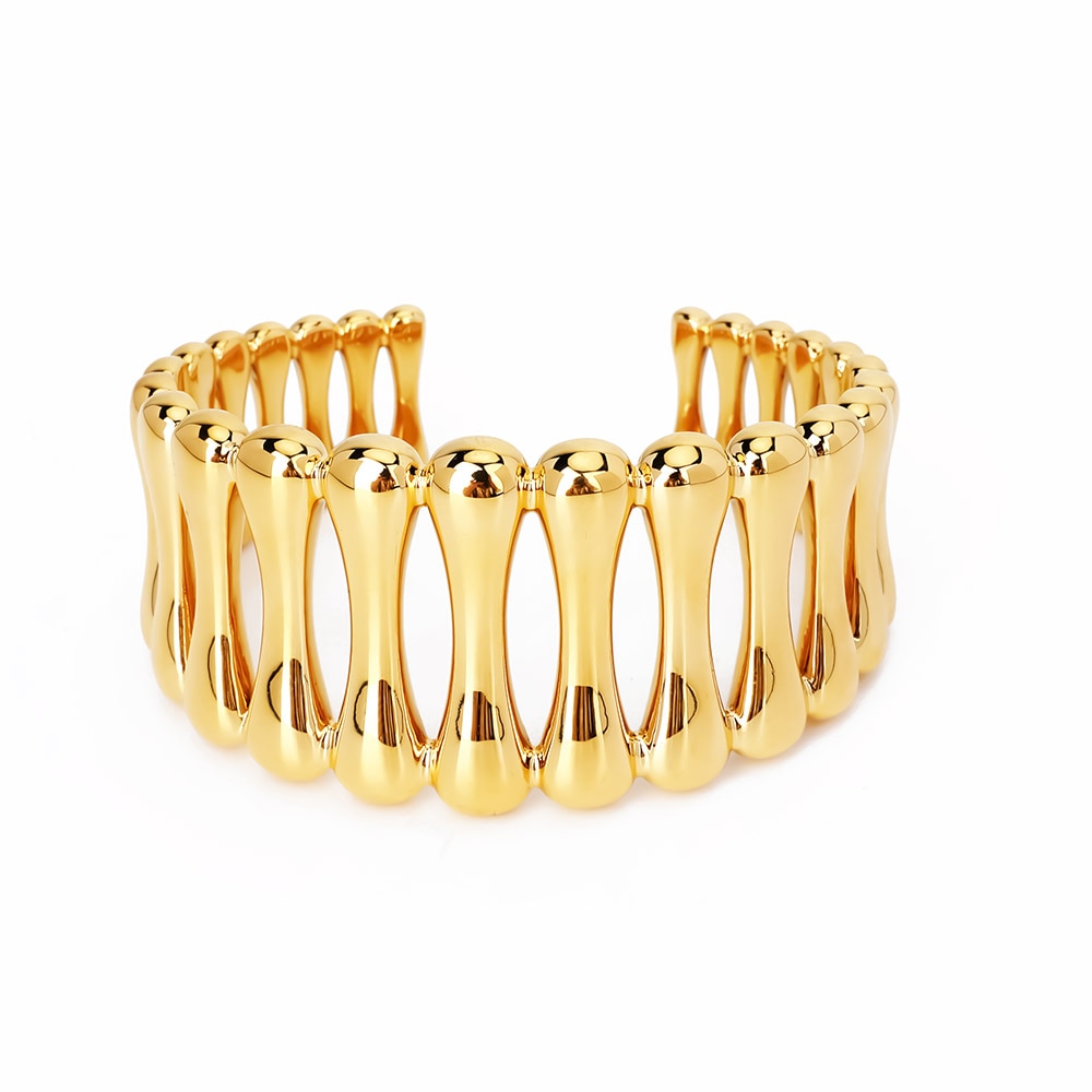 TEEK - Minimalist Cuff Bracelets JEWELRY theteekdotcom Gold A  