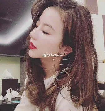 TEEK - Large Round Slink Coil Earrings JEWELRY theteekdotcom