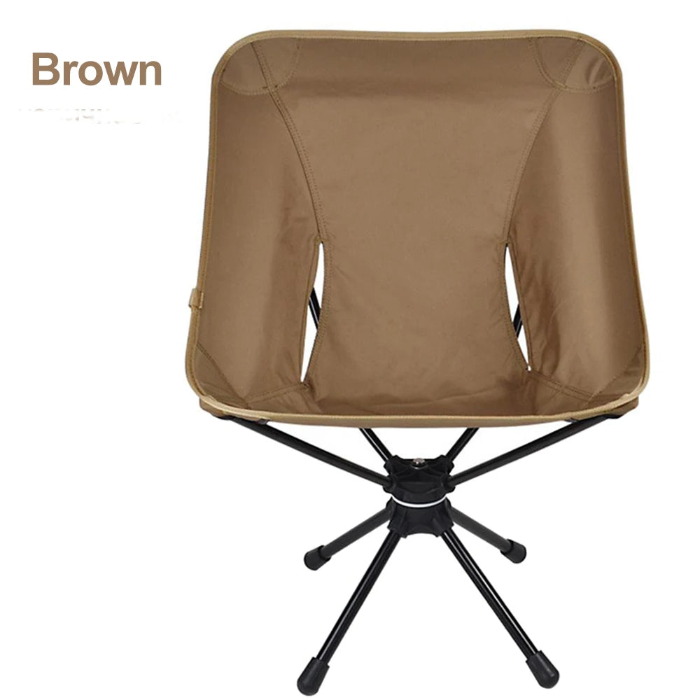 TEEK - Swivel Detachable Camping Folding Chair HOME DECOR theteekdotcom Brown  