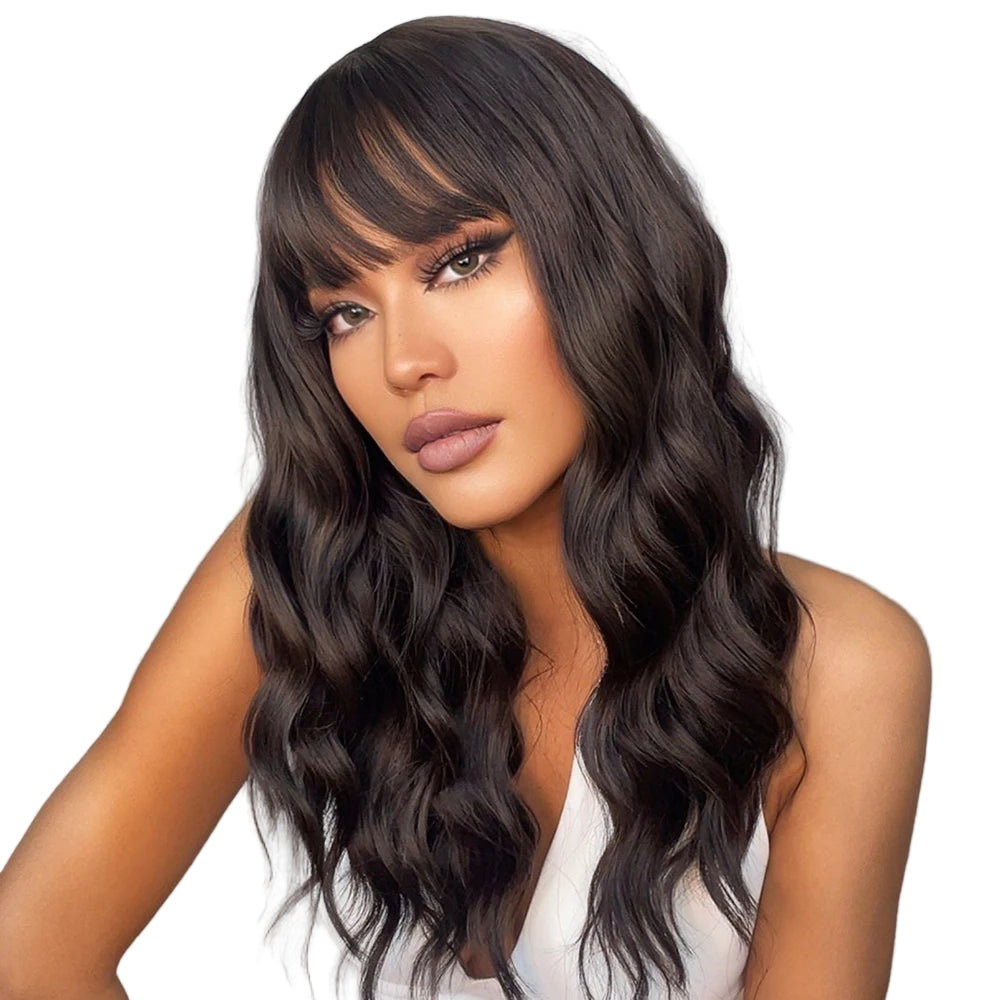 TEEK - Long Wavy Hair With N Without Bang Wig HAIR theteekdotcom