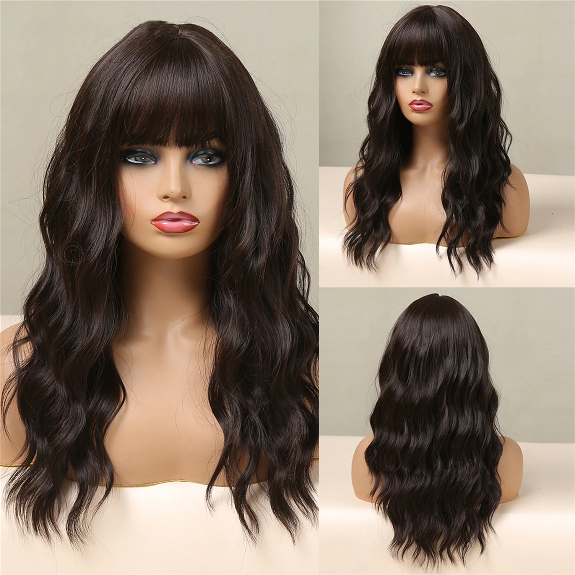 TEEK - Long Wavy Hair With N Without Bang Wig HAIR theteekdotcom 039 26in