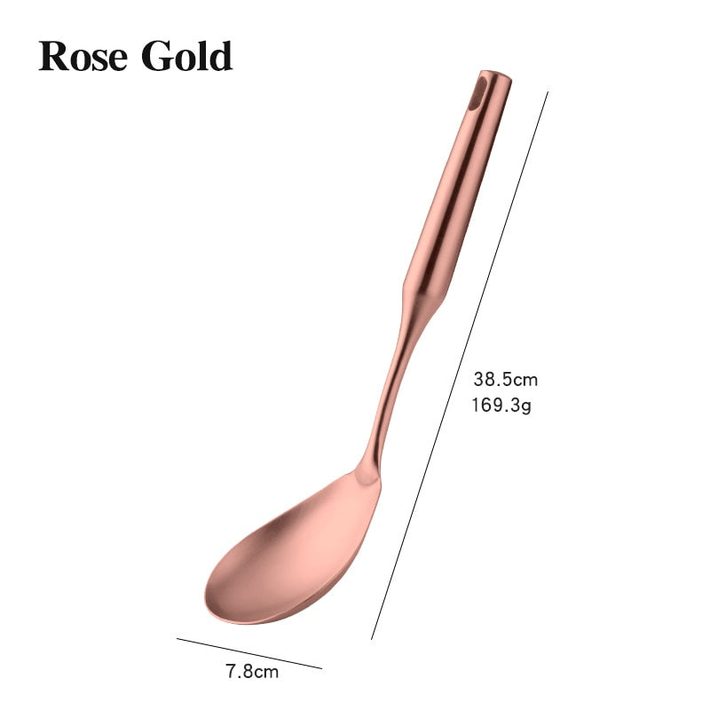 TEEK -  Rose Gold Stainless Steel Cooking Tools HOME DECOR theteekdotcom 1Pc I  