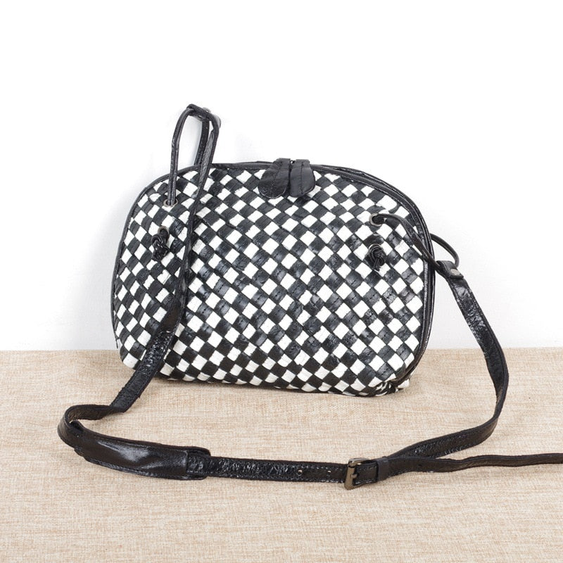 TEEK - Western Weave Handbag BAG theteekdotcom Black 27cm(L)X7cm(W)X20cm 