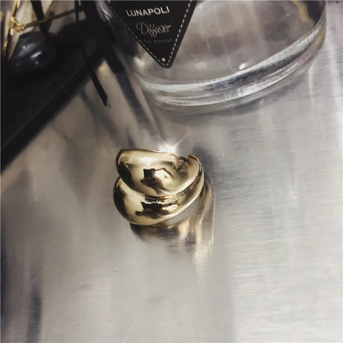 TEEK - Gold or Silver Color Minimalist Ring JEWELRY theteekdotcom E  