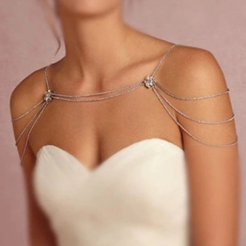 TEEK - Flower Shoulder Chain JEWELRY theteekdotcom