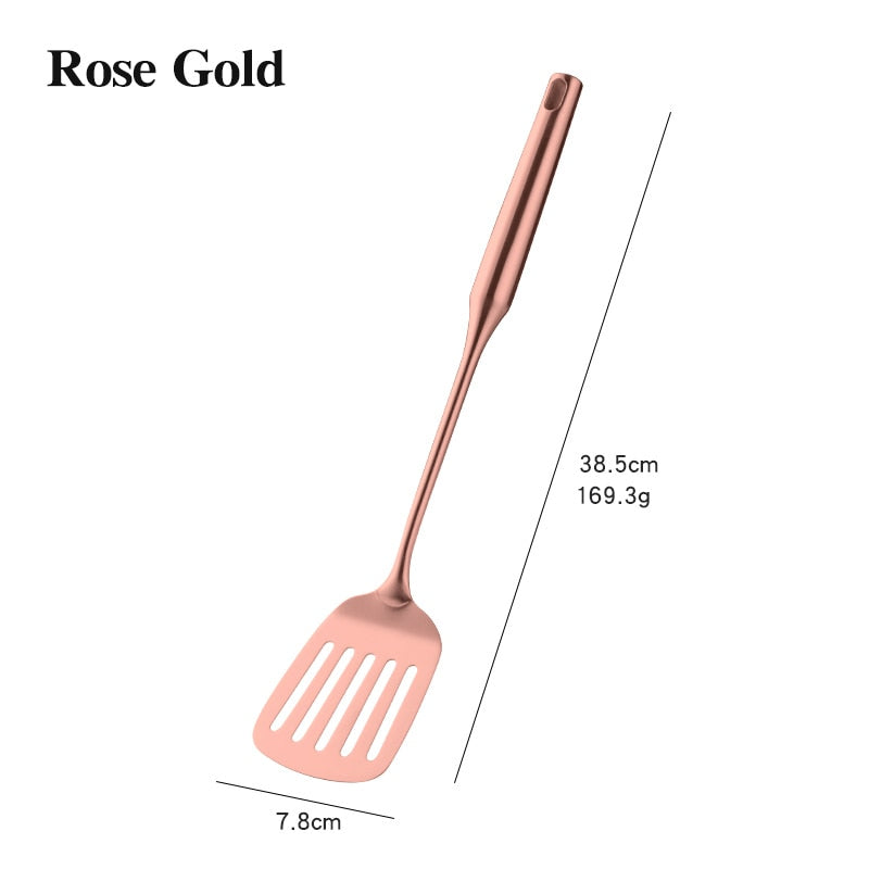 TEEK -  Rose Gold Stainless Steel Cooking Tools HOME DECOR theteekdotcom 1Pc G  