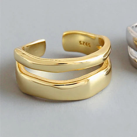 TEEK - Gold or Silver Color Minimalist Ring JEWELRY theteekdotcom U  